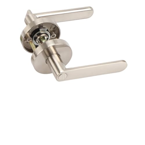 Innentürschloss Dreihebelgriff Einzelzunge Außenschlösser 1St(Brushed-Keyless) von IPVXNNFW