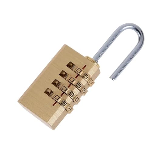 Messing 4 Ziffern Anzahl Passwort Lock Kombination Vorhängeschloss Pad Rückstellbare 6cm x 2cm x 1cm 1Pcs(Type 22) von IPVXNNFW