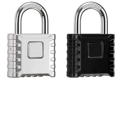Metall Heavy Duty Vorhängeschloss 4-stellige Zahlenkombination Sicherheitsschloss 1Pcs(7) von IPVXNNFW