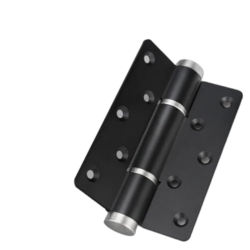 Sanft schließendes Türscharnier, automatische 90°-Positionierung, hydraulischer Schließer, 5 Zoll, verstellbare Hardware, 2 Stück(Groove Type-Silver) von IPVXNNFW