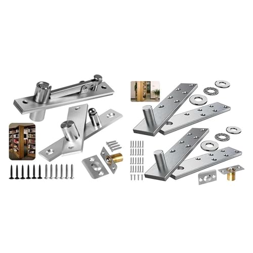 Tür-Drehgelenk, unsichtbares System mit Torschuss-Hardware, Silber, schwer, 1 Stück(Silver Heavy) von IPVXNNFW