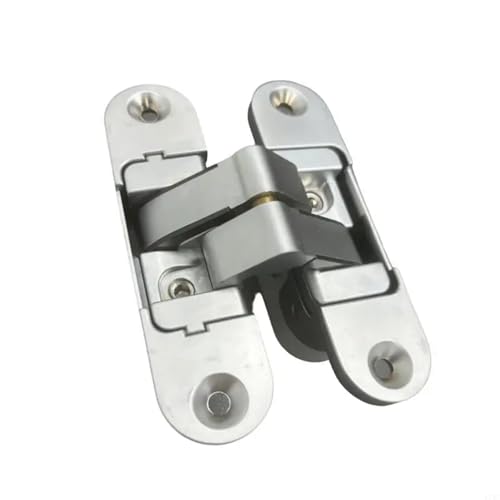 Türscharniere 180 Grad Schwenkbar Verdeckt Hochleistungs Zinklegierung Hintern for Holz Klapp 1St(Silver left open) von IPVXNNFW