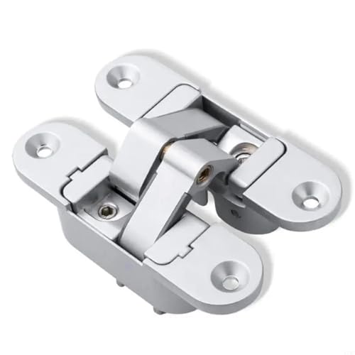 Unsichtbare Türscharniere 180 Grad Schwenken Verdeckte Heavy Duty Butt for Holz Klapp 1Pcs(Silver right open) von IPVXNNFW