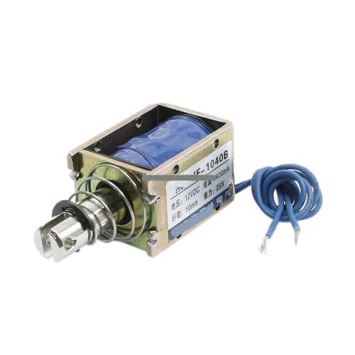 DC 12V 400mA Push Pull Type Open Frame Solenoid Electromagnet 10mm 25N 5.5LB JF-1040B IPWWUTTH von IPWWUTTH