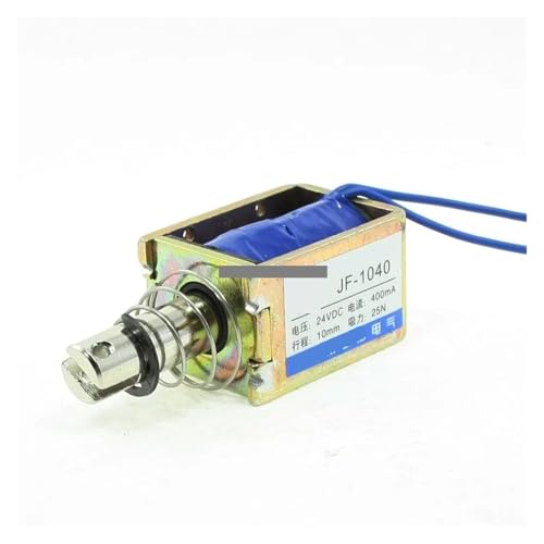 DC 24V 400mA Push Pull Type Open Frame Solenoid Electromagnet 10mm 25N 5.5LB JF-1040B IPWWUTTH von IPWWUTTH