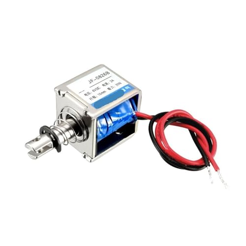 IPWWUTTH JF-0826B DC 24V 350mA 20N 10mm Pull Push Type Open Frame Linear Motion Solenoid Electromagnet von IPWWUTTH