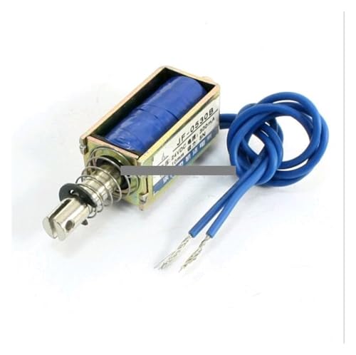 JF-0530B Push Pull Type Solenoid Electromagnet 24V DC 300mA 10mm Stroke 5N 0.5Kg 1.1LB Holding Force Open Frame IPWWUTTH von IPWWUTTH