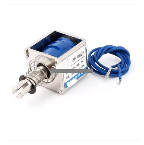 JF-0826B Pull Type Solenoid Electromagnet Magnet 12V DC 2A 10mm Stroke 20N 2Kg 4.4LB Holding Force Open Frame IPWWUTTH von IPWWUTTH