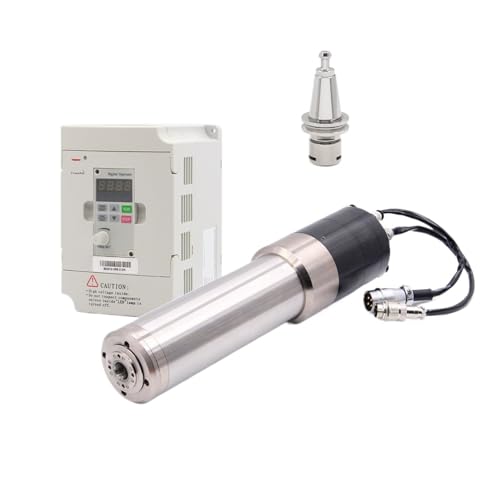1,2 kW ISO10 wassergekühlter Spindelmotor, 30000 U/min, 1000 Hz, 4 Pole, mit BD612 1,5 kW Wechselrichtersatz(380v,Metal plug) von IPZRKJRPF