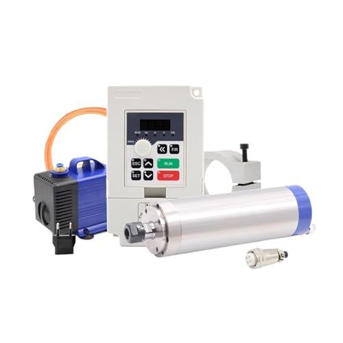 110 V 220 V 1,5 kW ER16 wassergekühlter Spindelsatz, 65 mm, 4-teiliges Lager, Wechselrichter, Wasserpumpe und Halterung(220V) von IPZRKJRPF