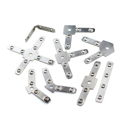 20 stücke Mutter Winkel Halterung Zubehör Winkel Stecker Unterstützung Aluminium Profil(Quad Tee Nut) von IPZRKJRPF