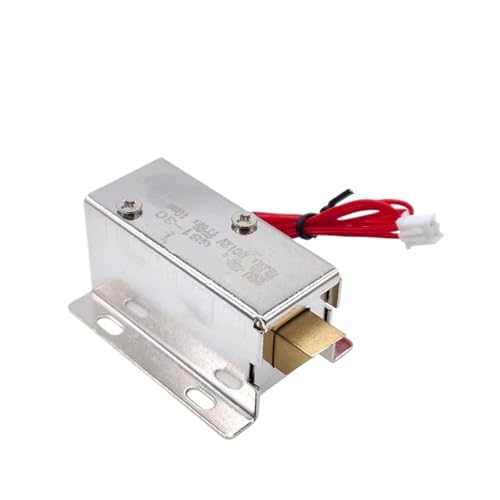 Elektromagnetisches Schloss 12V 24V Elektroschloss Schubladentür 10mm und Führungsplatte(12V) von IPZRKJRPF