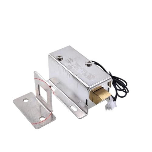 Elektromagnetisches Schloss 12V 24V Elektroschloss Schubladentür 10mm und Führungsplatte(24V and Guide Plate) von IPZRKJRPF