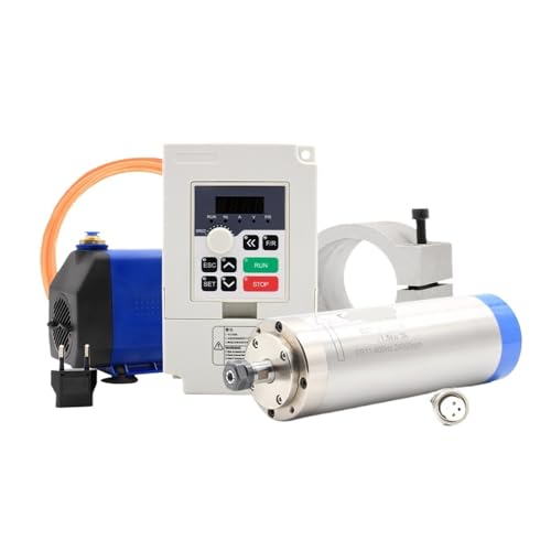 Wassergekühlter Spindelsatz 1,5 kW ER11 65 mm & 1,5 kW Wechselrichter/VFD & 65 mm Halterung & 75 W Wasserpumpe(110v) von IPZRKJRPF