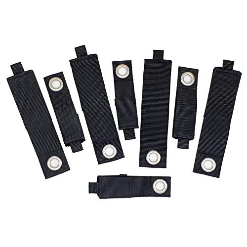Set Klettband mit Öse Aufbewahrungsgurt Klettkabelbinder Ordnungssystem 3 x große 3 x kleine von IQ-Handel