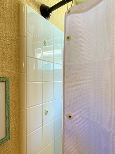 Duschvorhang-Magnete, Fliegengittertür, Sichtschutz, neues Modell, halten Sie Ihren Duschvorhang geschlossen und fest an den Seitenwänden von IQ Labs