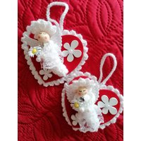 Geschenk, Filzherz Rot Mit Glückswürmchen von IQ57