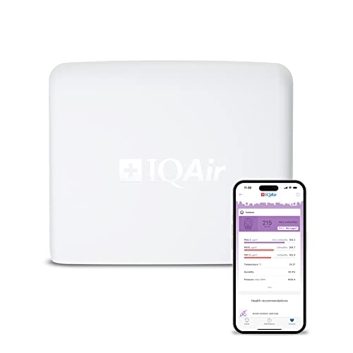 IQAir AirVisual Outdoor Luftqualitätsmessgerät [PM1, PM2.5, PM10, CO2, Temperatur, Luftfeuchtigkeit, Luftdruck], Smart Air Quality Monitor für Aussenluft [Wi-Fi & App, Wetterfest] Made in Germany von IQAir
