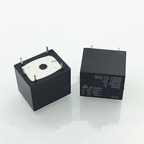 10 Stück Relais 943-1C-5DS 5 VDC 943-1C-12DS 12 VDC 943-1C-24DS 24 VDC 943-1C-12DS -12 VDC 943 1C 12DS 4PIN(Schwarz) von IQLZDNKL