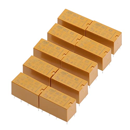 IQLZDNKL 10 Stücke Mini Modul SRD-5VDC-SL-C DC 3V 5V 12V 24V SPDT 8 Pins Kunststoff Spule Power Relais Blau(HK19F-DC5V-SHG) von IQLZDNKL