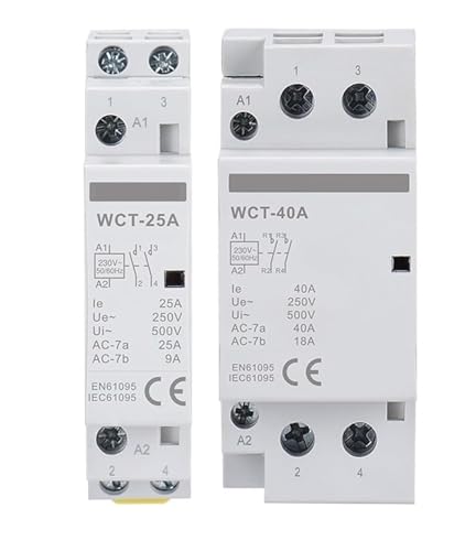 IQLZDNKL Haushalts-AC-Schütz WCT 25A 63A DIN-Schieneninstallation 2NO 2NC 1NO1NC 2NO2NC 4NO 4NC 1St(2NO2NC 63A AC220V) von IQLZDNKL