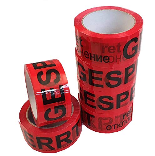 IQM TOOLS 6 Rollen QS-Klebeband GESPERRT: zusätzlich in englisch, türkisch und russisch - Breite 50 mm - Länge 66 m - schwarze Schrift auf rotem Grund - Staffelpreise für Businesskunden IQM TOOLS 6 Rollen QS-Klebeband GESPERRT: zusätzlich in englisch, türkisch und russisch - Breite 50 mm - Länge 66 m - schwarze Schrift auf rotem Grund - Staffelpreise für Businesskunden von IQM TOOLS