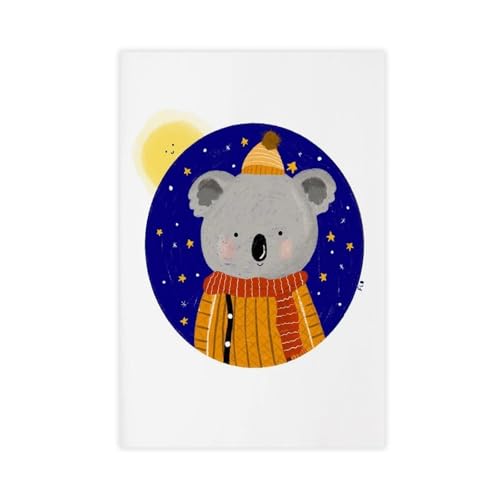 IQTFHGB Kinderzimmer-Poster mit niedlichem Koala-Tier, Leinwand-Poster, Schlafzimmer, Dekoration, Landschaft, Büro, Raumdekoration, Geschenk, 60 x 90 cm IQTFHGB Kinderzimmer-Poster mit niedlichem Koala-Tier, Leinwand-Poster, Schlafzimmer, Dekoration, Landschaft, Büro, Raumdekoration, Geschenk, 60 x 90 cm von IQTFHGB