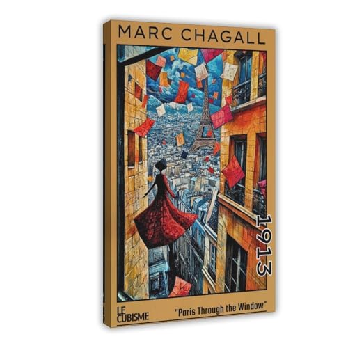 IQTFHGB Leinwandposter Surrealistische Traumlandschaften mit Pariser Kunst durch das Fenster, Schlafzimmer, Dekoration, Landschaft, Büro, Raumdekoration, Geschenk, 40 x 60 cm IQTFHGB Leinwandposter Surrealistische Traumlandschaften mit Pariser Kunst durch das Fenster, Schlafzimmer, Dekoration, Landschaft, Büro, Raumdekoration, Geschenk, 40 x 60 cm von IQTFHGB