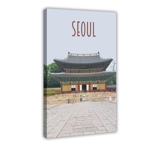 IQTFHGB Seoul Reiseposter auf Leinwand, Wandkunst, Dekordruck, Bild Gemälde für Wohnzimmer, Schlafzimmer, Dekoration, 60 x 90 cm IQTFHGB Seoul Reiseposter auf Leinwand, Wandkunst, Dekordruck, Bild Gemälde für Wohnzimmer, Schlafzimmer, Dekoration, 60 x 90 cm von IQTFHGB