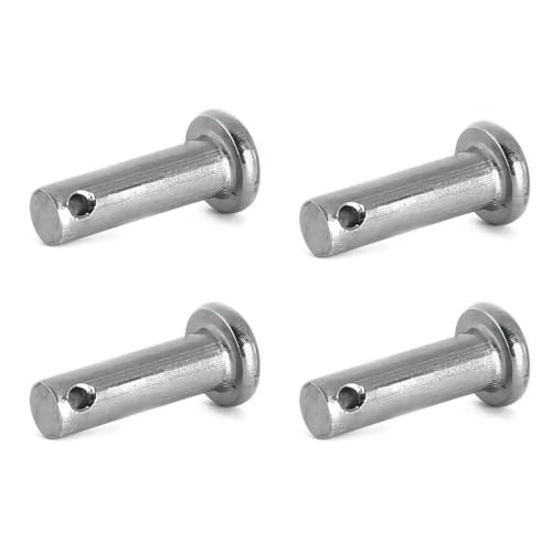 4 Stück Zylinderstifte, M8-Positionierstifte Aus Edelstahl Mit Loch, Scharnierstiftbefestigung Mit Flachem Kopf, Präzisionsausrichtungsstifte for Maschinen, Möbel Und Heimwerker(M8x60) von IRCKONCI