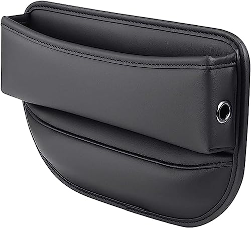 IREZ Autositz Aufbewahrungsbox für BMW X1 X2 X3 X4 X5 X6 X7 i3 i3s iX, PU-Leder-Organizer Sitz Seitentaschen Organizer Multifunktionale Aufbewahrungsbox,A-Black von IREZ