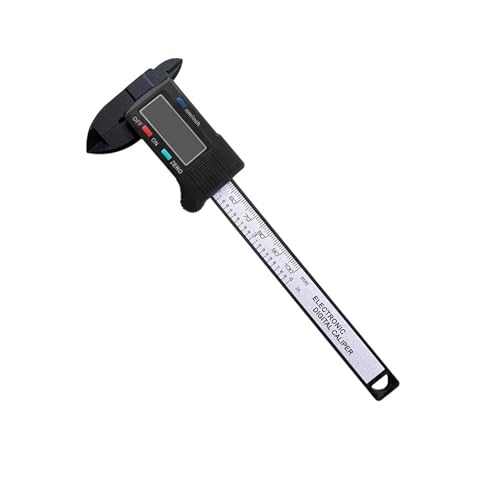 150 mm 100 mm elektronischer digitaler Messschieber, Kohlefaser-Zifferblatt, Messschieber, Mikrometer, Messwerkzeug, digitales Lineal(100mm) von IRFHDCX