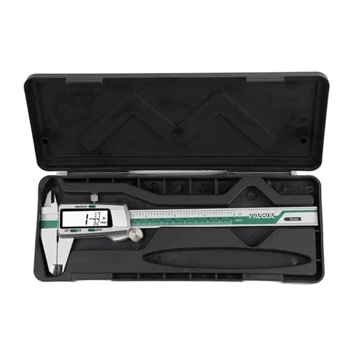 150 mm digitaler Messschieber aus Edelstahl, Bruchteil/mm/Zoll, 0,01 mm, hohe Präzision for die Messung mechanischer Komponenten 150 mm digitaler Messschieber aus Edelstahl, Bruchteil/mm/Zoll, 0,01 mm, hohe Präzision for die Messung mechanischer Komponenten von IRFHDCX