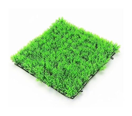 25 x 25 cm Kunstrasenmatte, künstliches Moos, Landschaftsdekoration, Aquarium, Simulationspflanzen, Rasen, grüner Wasserrasen(Style1) von IRFHDCX