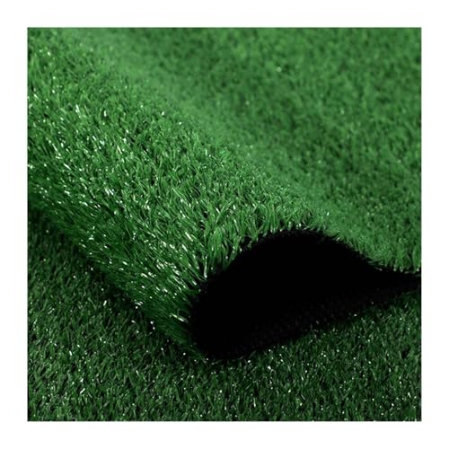 Kunstrasen, realistischer Kunstrasen, for drinnen und draußen, Garten, Landschaft, Balkon, DIY, Schulen, Begrünung, Grasmatte(Dark green,2pcs 100x50cmx1.5cm) von IRFHDCX