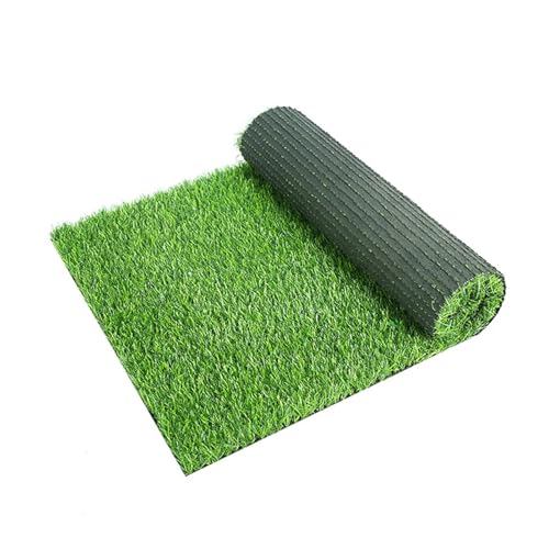 Kunstrasen im Freien, Gartenzäune, Dachbegrünung, Schulen, Simulationsrasen, Kunstrasen, gefälschte grüne Grasmatte, Heim-Bodendekoration(2PCS 100x50x1.5CM) von IRFHDCX