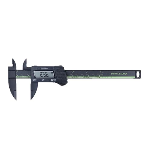 Präzisions-Digitalmessschieber, großer LCD-Bildschirm, Kunststoff, elektronischer Messschieber, Messwerkzeug, 6 Zoll, 0–150 mm(Black) von IRFHDCX