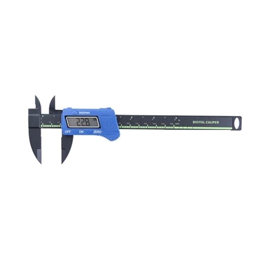 Präzisions-Digitalmessschieber, großer LCD-Bildschirm, Kunststoff, elektronischer Messschieber, Messwerkzeug, 6 Zoll, 0–150 mm(Blue) von IRFHDCX