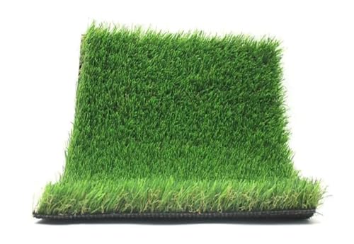 Realistischer dicker Kunstrasen 5FTX10FT (50 Quadratfuß) – Kunstrasenmatte for den Innen- und Außenbereich for Gartenrasenlandschaften von IRFHDCX