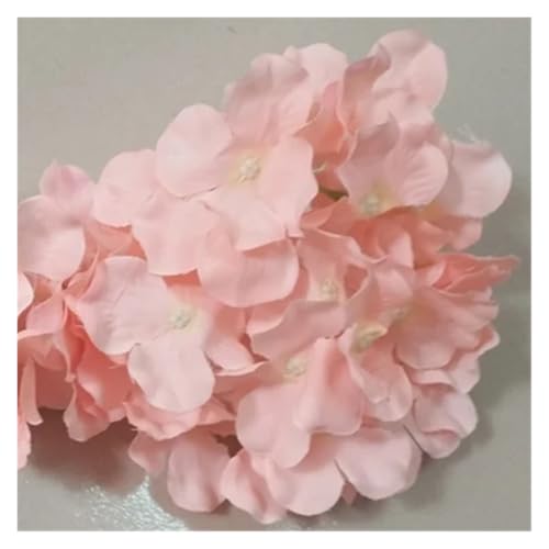 IRGVJIFR Hortensien Kunstblumen 10 Teile/los Bunte Dekorative Blume Kopf Künstliche Seide Hortensien DIY Home Party Hochzeit Arch Hintergrund Wand Dekorative Flowe(Pink 1) von IRGVJIFR