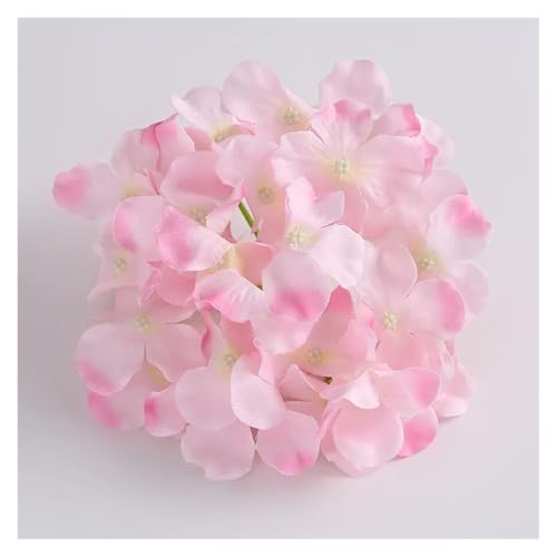 IRGVJIFR Hortensien Kunstblumen 10 Teile/los Bunte Dekorative Blume Kopf Künstliche Seide Hortensien DIY Home Party Hochzeit Arch Hintergrund Wand Dekorative Flowe(Pink 3) von IRGVJIFR