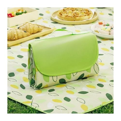 IRGVJIFR Picknickdecke Tragbare Campingmatte, große Decke, wasserdicht, feuchtigkeitsbeständig, Dicke Tragetasche, Picknickmatte, Wanderstrand, Reisen, Outdoor-Aktivitäten(Green) von IRGVJIFR