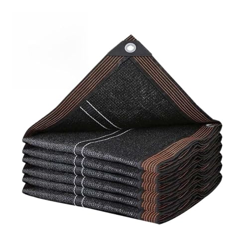 IRGVJIFR Schattennetz für Gewächshaus 3/4/6/12/20Pin Schwarz Sonnenschirm Net Anti-UV Garten Anlage Schatten Abdeckung Schatten Segel Baldachin Schwimmbad Schattierung Tuch(20Pin Black Net,4.0mx8m) von IRGVJIFR