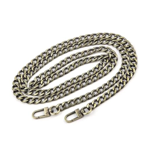 IRGVJIFR Taschen Verlängerungsketten Geldbörsenkettenriemen, Handtaschenketten mit Metallschnallen for Geldbörsen, Taschen, Ersatzriemen(Brass,120cm) von IRGVJIFR
