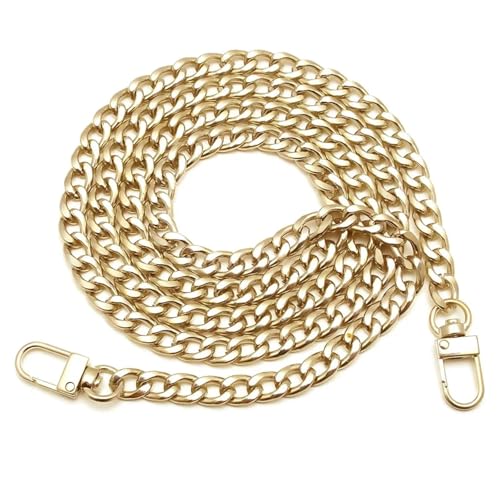 IRGVJIFR Taschen Verlängerungsketten Geldbörsenkettenriemen, Handtaschenketten mit Metallschnallen for Geldbörsen, Taschen, Ersatzriemen(Light Gold,60cm) von IRGVJIFR
