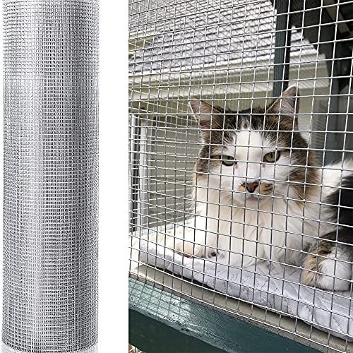 IRHIGBGX Wire Mesh Woven, Draht-Aviary-Zaun-Hardware-Tuch Für Hühnerstall Kaninchen-Garten-Fruchtkäfig-Tier,Wühlmausgitter Volierendraht,1 * 1m(1.2x7m/3.9 * 22.9ft) von IRHIGBGX