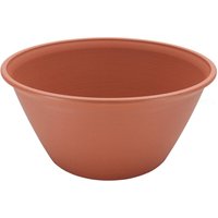 Blumenkübel Runder Übertopf mit Wasserablauf-/Reservierungssystem für die Gartenarbeit - Runder Blumentopf 450, Braun - Iris Ohyama von IRIS OHYAMA