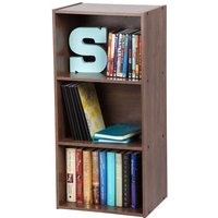 Iris Ohyama, Aufbewahrungsmöbel, Bücherregal, 3 feste Regale, Design, Multifunktional, Büro, Eingang, Schlafzimmer, Wohnzimmer - Basic Storage Shelf von IRIS OHYAMA