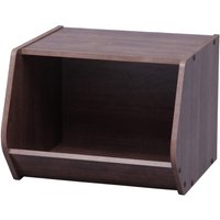 Iris Ohyama, Regal, AufbewahrungsBoxen aus Holz, Beistellmöbel, Multifunktional, Stapelbar, Design, Büro, Schlafzimmer, Wohnzimmer - Stack Box von IRIS OHYAMA