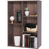 Bücherregal, Regal mit 5 Fächern, Bücherregal, Trennwand, Display, Wohnzimmer, Schlafzimmer, Büro - Basic Storage Shelf CX-23C - Braun - Iris Ohyama von IRIS OHYAMA